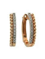 Серьги из золота 585 пробы c бриллиантами
