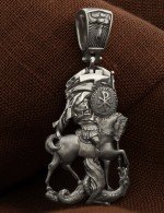 Образок из белого золота 585 пробы