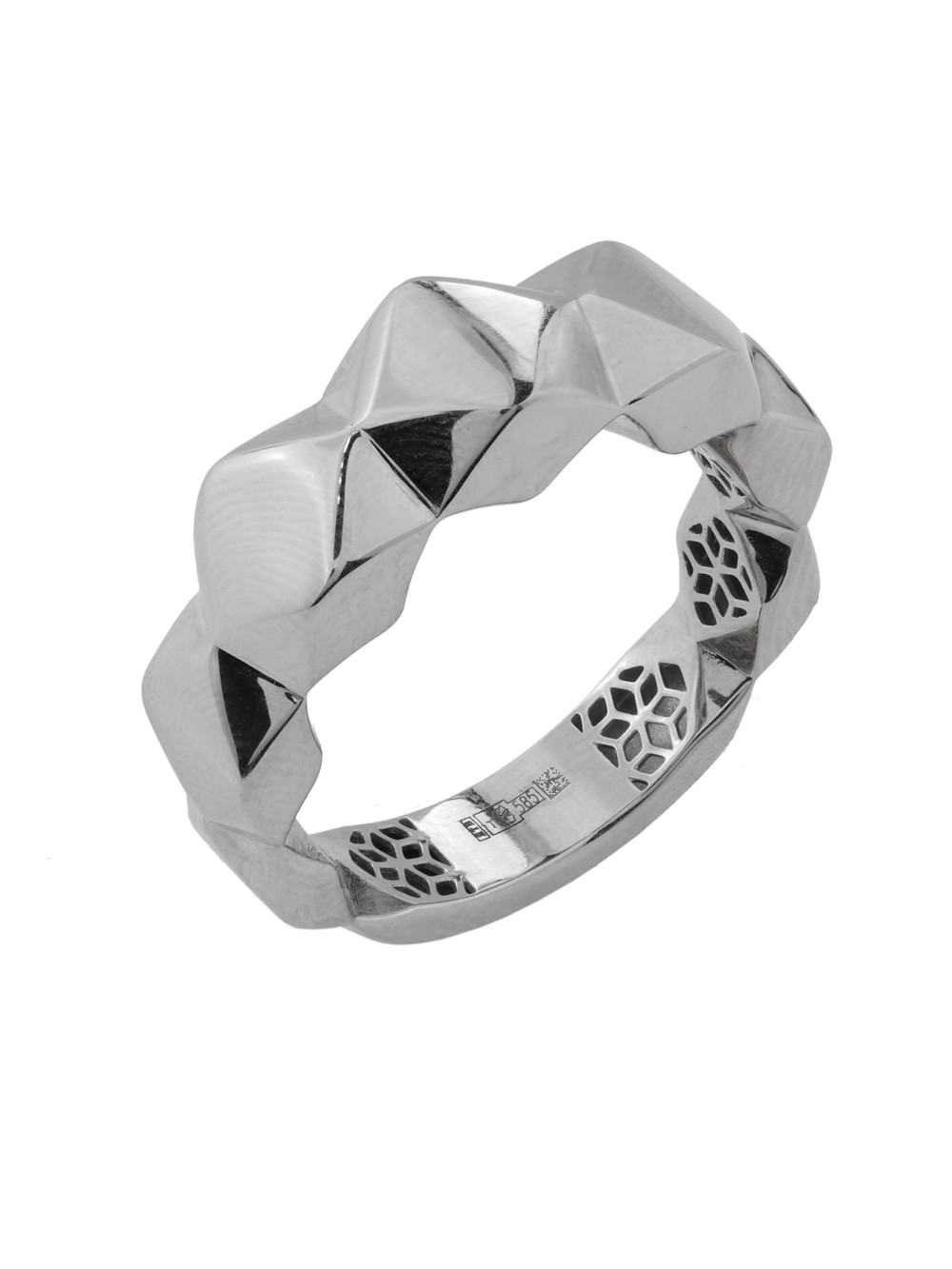 Кольцо из белого золота