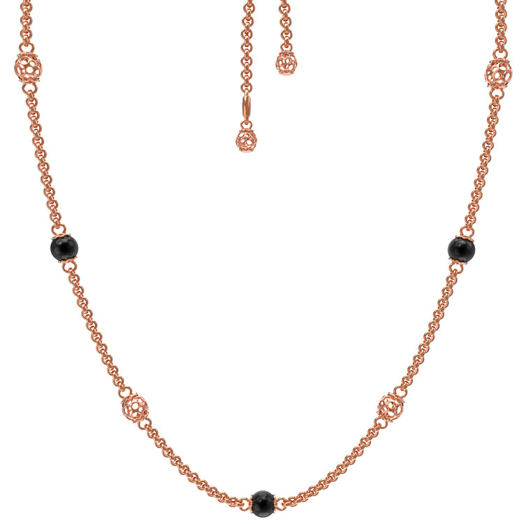 Колье из золота c ониксом