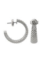 Серьги из белого золота 585 пробы