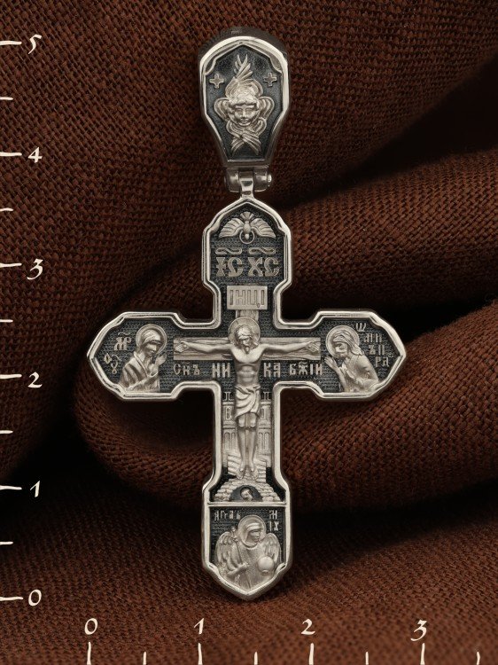 Крест из белого золота