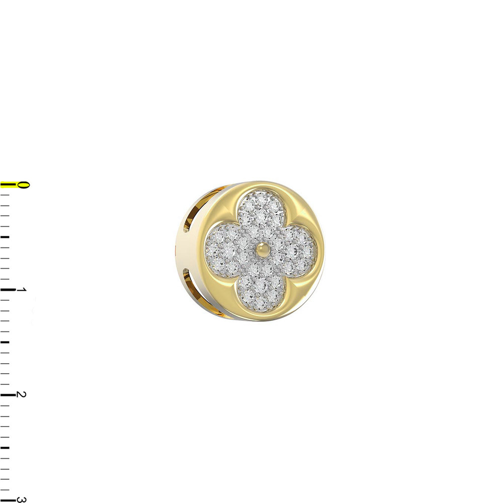 Подвеска из лимонного золота c бриллиантами