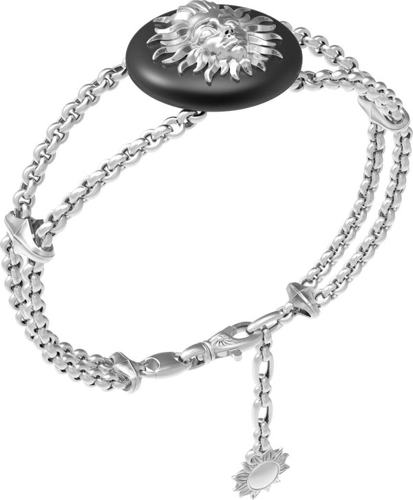 Браслет из белого золота c ониксом