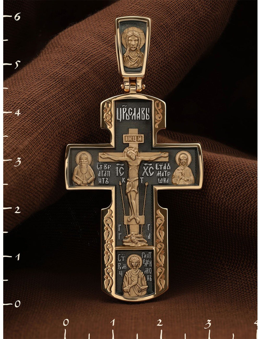 Крест из золота 585 пробы