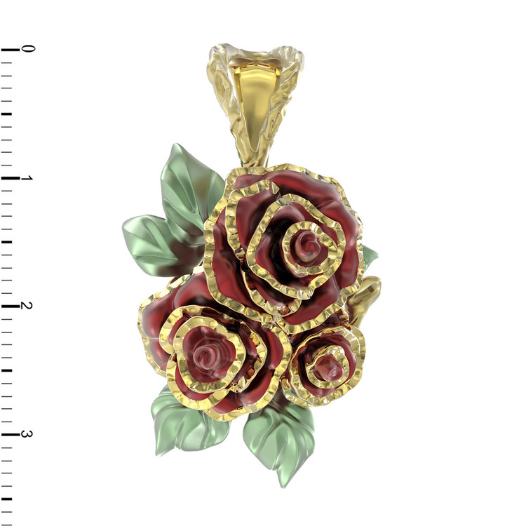 Подвеска из лимонного золота