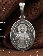 Образок из белого золота 585 пробы