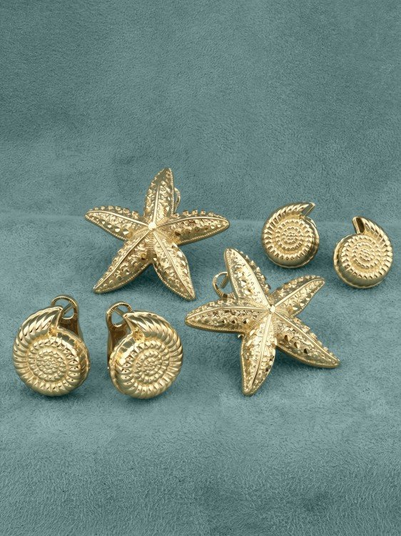 Серьги из лимонного золота