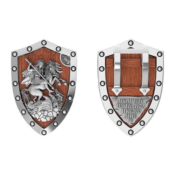 Образок из белого золота c деревом груши