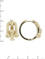 Серьги из лимонного золота 585 пробы