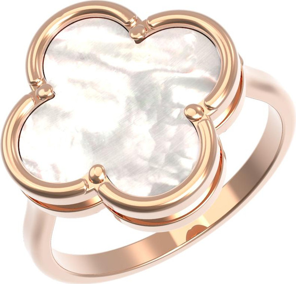 Кольцо из золота c перламутром