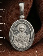 Образок из белого золота 585 пробы