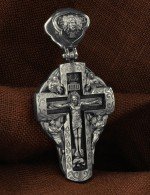 Крест из белого золота 585 пробы