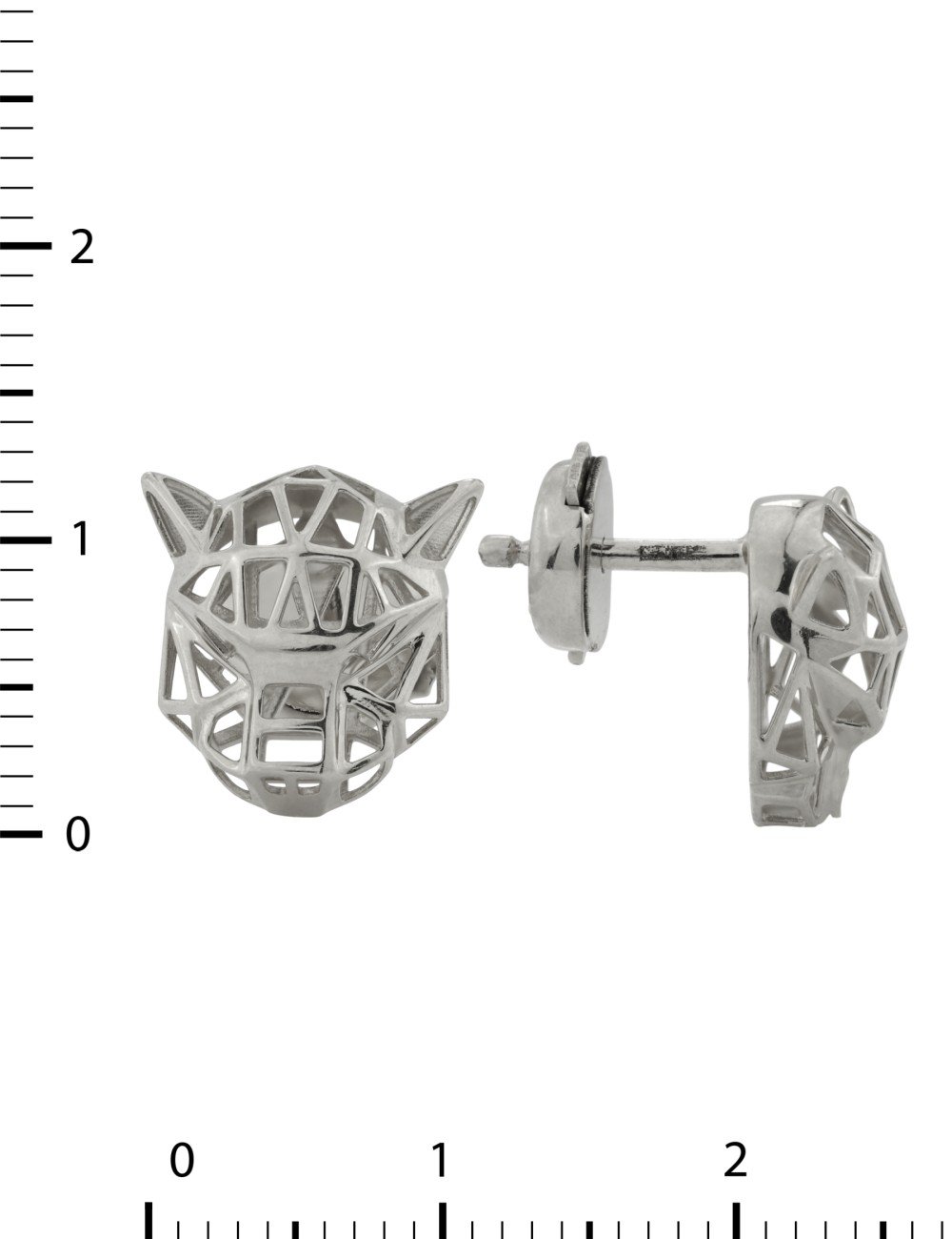 Серьги из белого золота 585 пробы