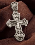 Крест из белого золота 585 пробы