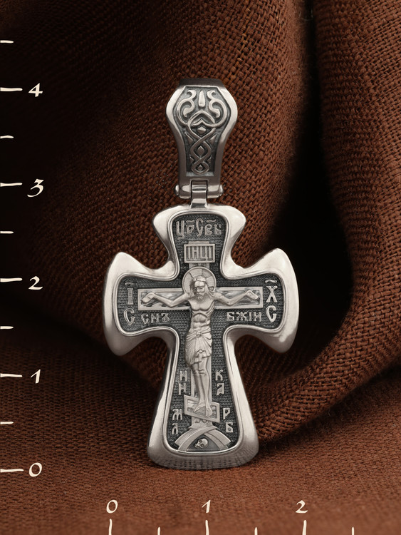 Крест из белого золота