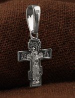 Крест из белого золота 585 пробы
