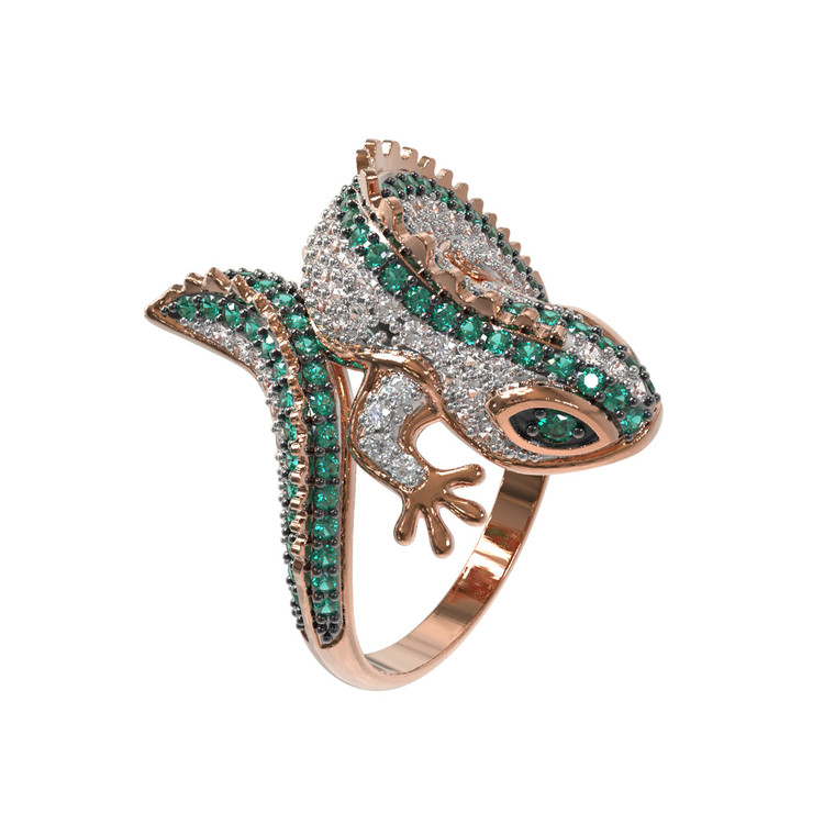 Кольцо из золота c фианитом