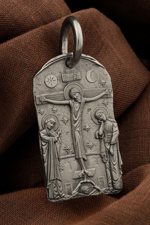 Образок из белого золота