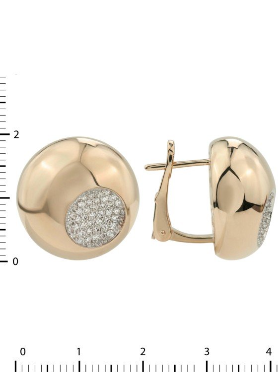 Серьги из золота c бриллиантами