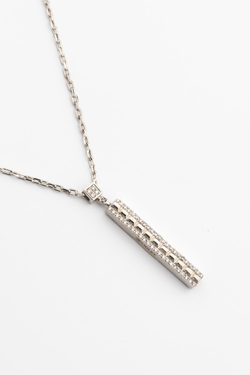 Колье из белого золота c бриллиантами