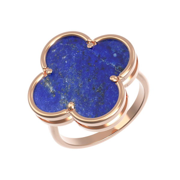 Кольцо из золота c лазуритом