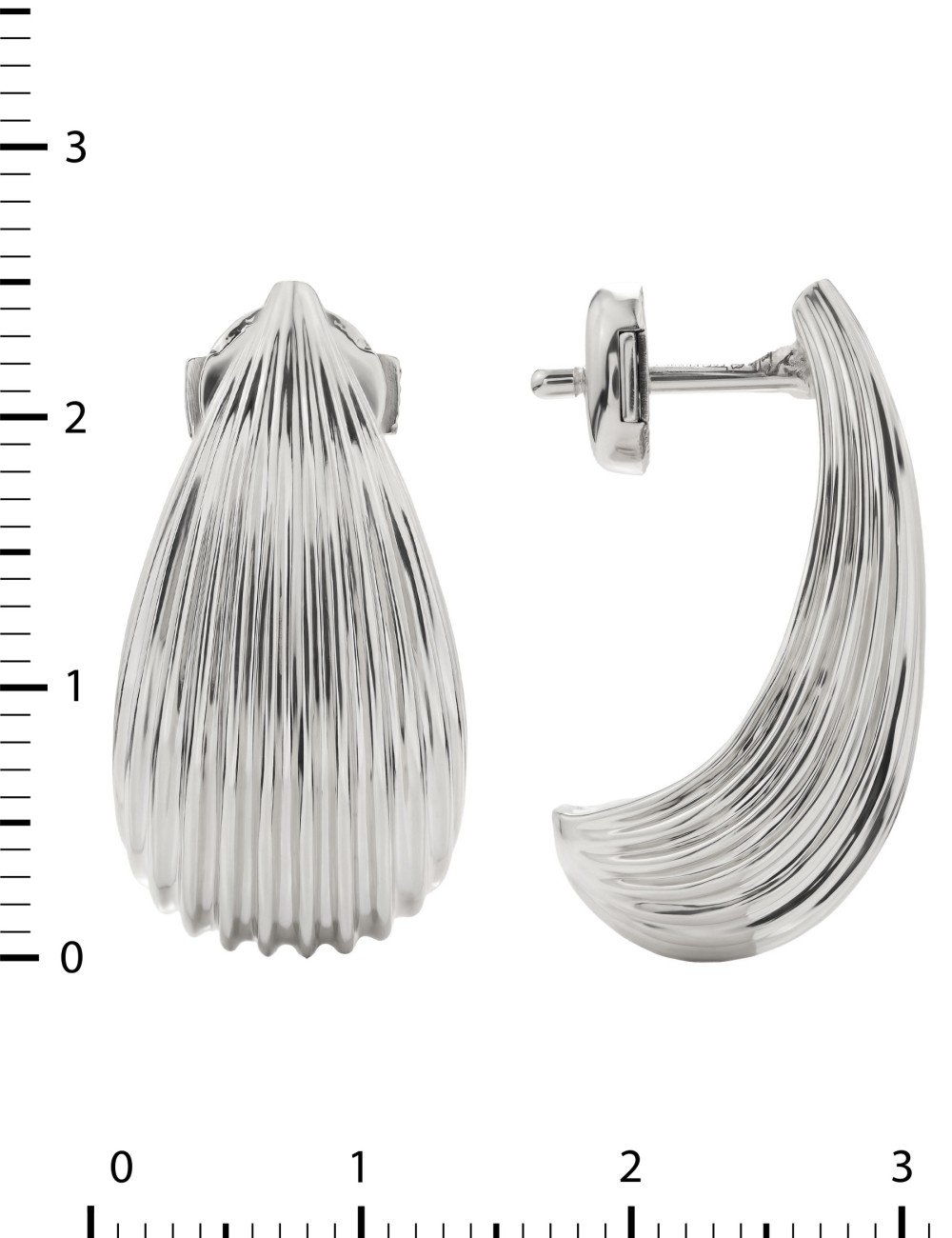 Серьги из белого золота 585 пробы