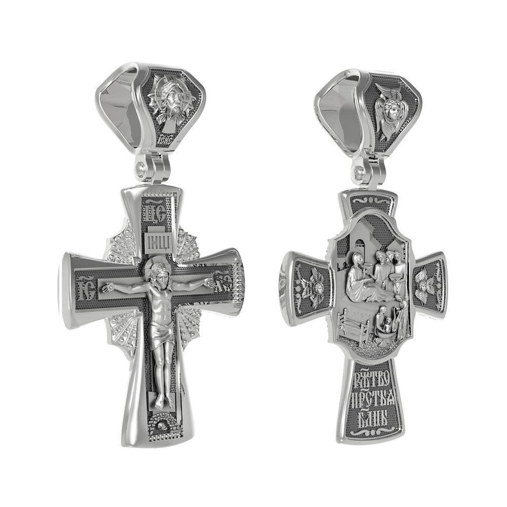 Крест из белого золота