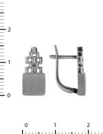 Серьги из белого золота 585 пробы