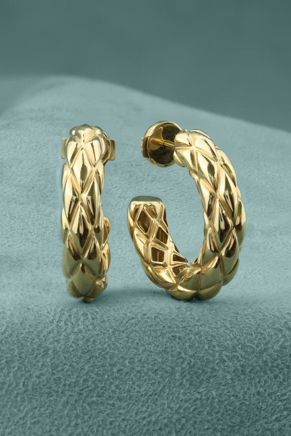 Серьги из лимонного золота 585 пробы