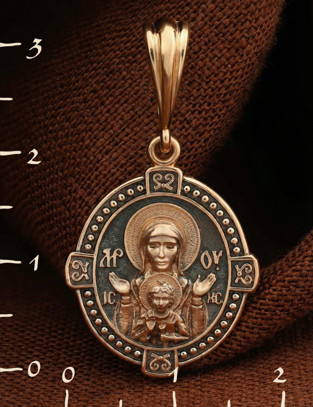 Образок из золота 585 пробы
