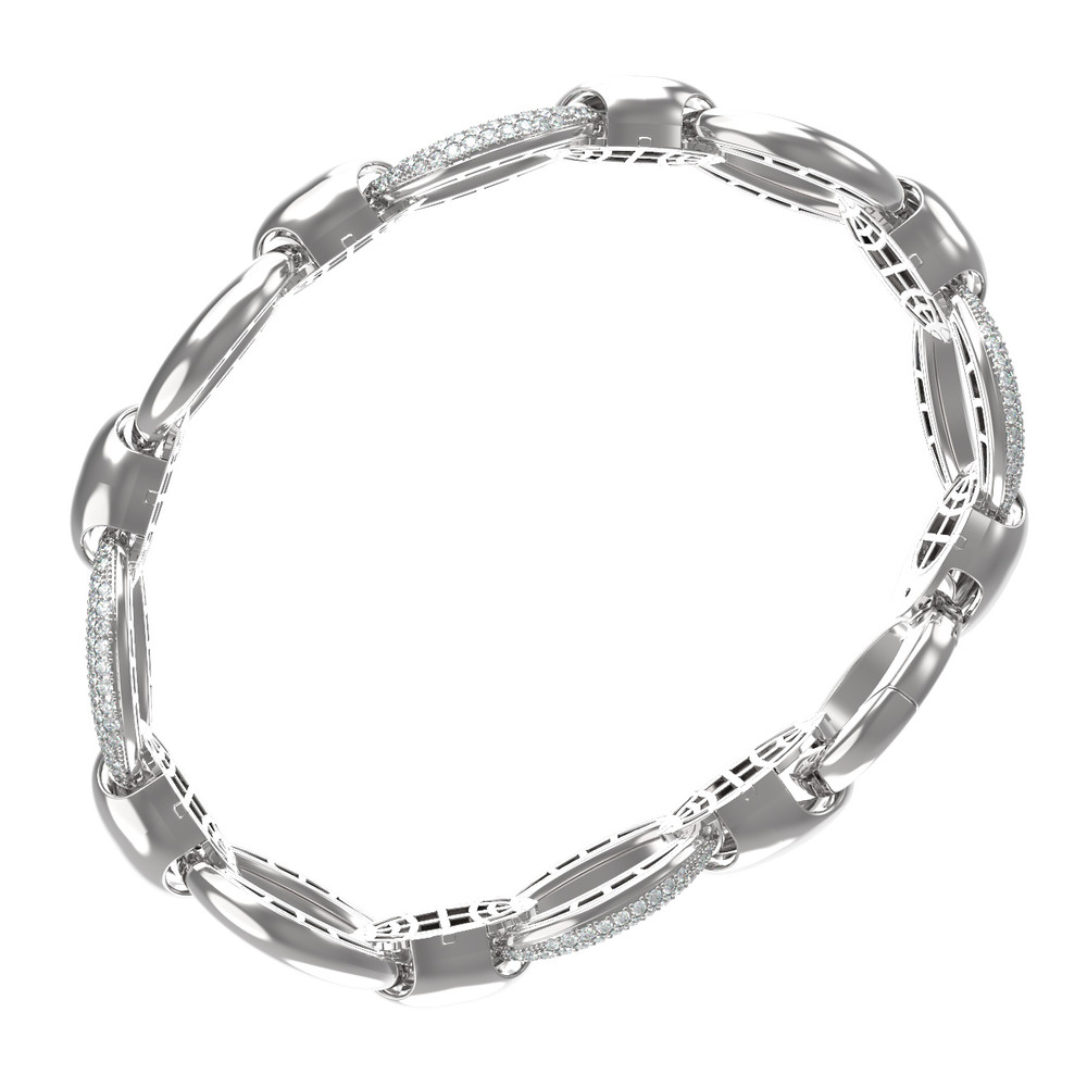 Браслет из белого золота c бриллиантами