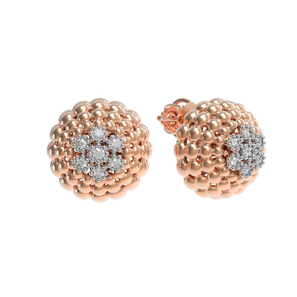 Серьги из золота c бриллиантами