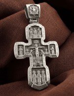 Крест из белого золота 585 пробы