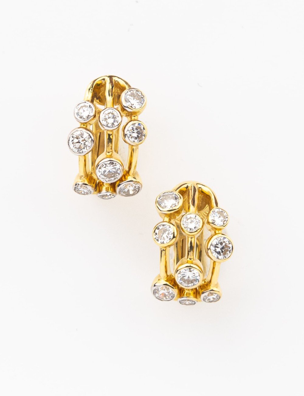 Серьги из лимонного золота 585 пробы