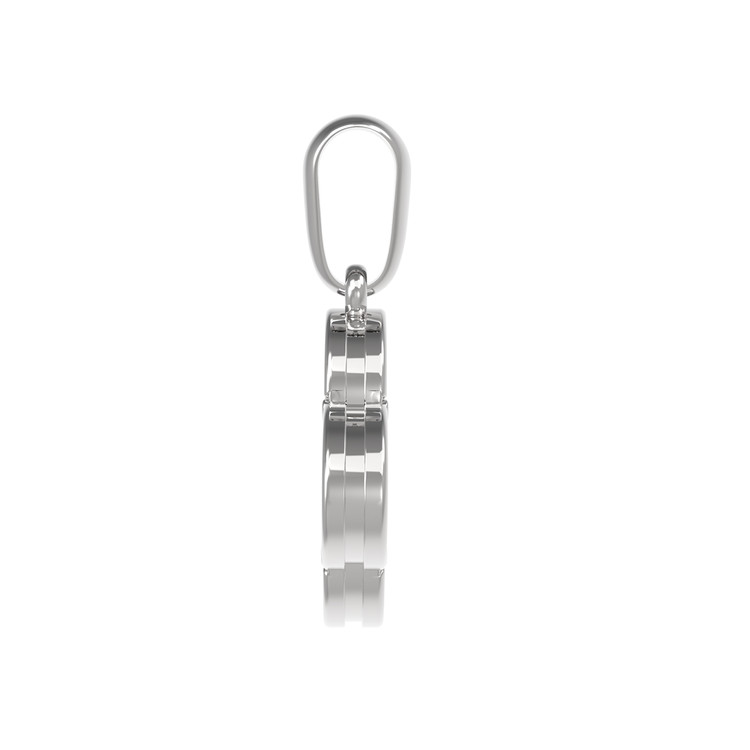 Подвеска из белого золота c ониксом