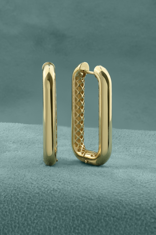 Серьги из лимонного золота