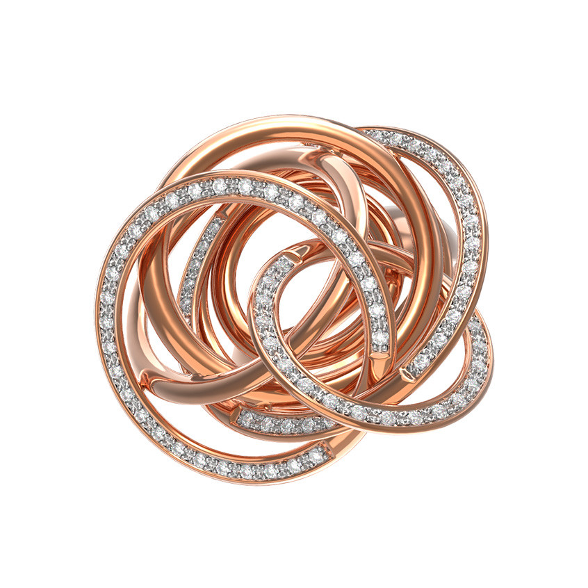 Кольцо из золота c бриллиантами