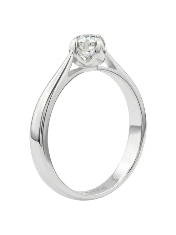 Кольцо из белого золота c бриллиантами