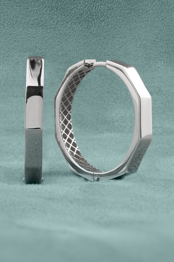 Серьги из белого золота