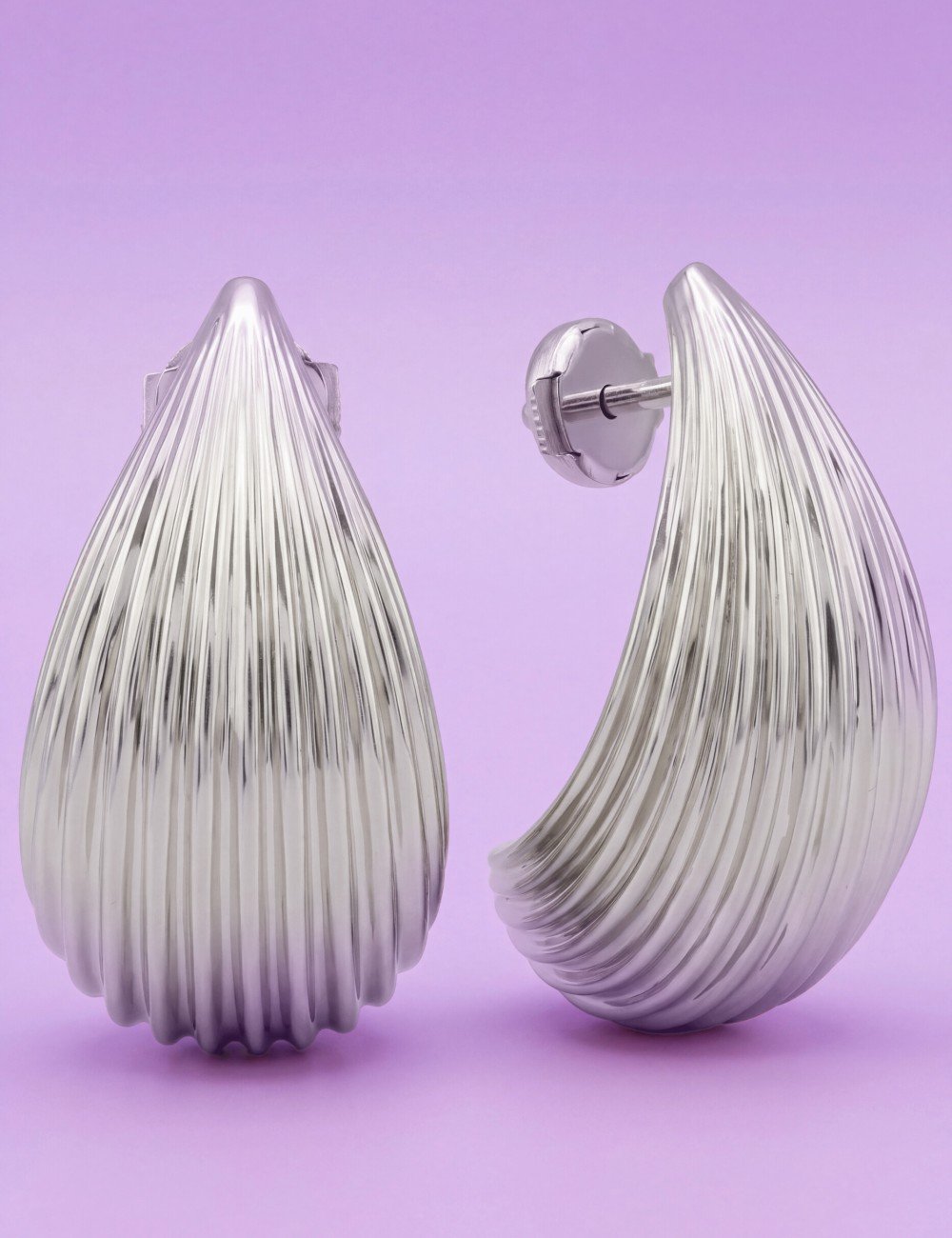 Серьги из белого золота 585 пробы