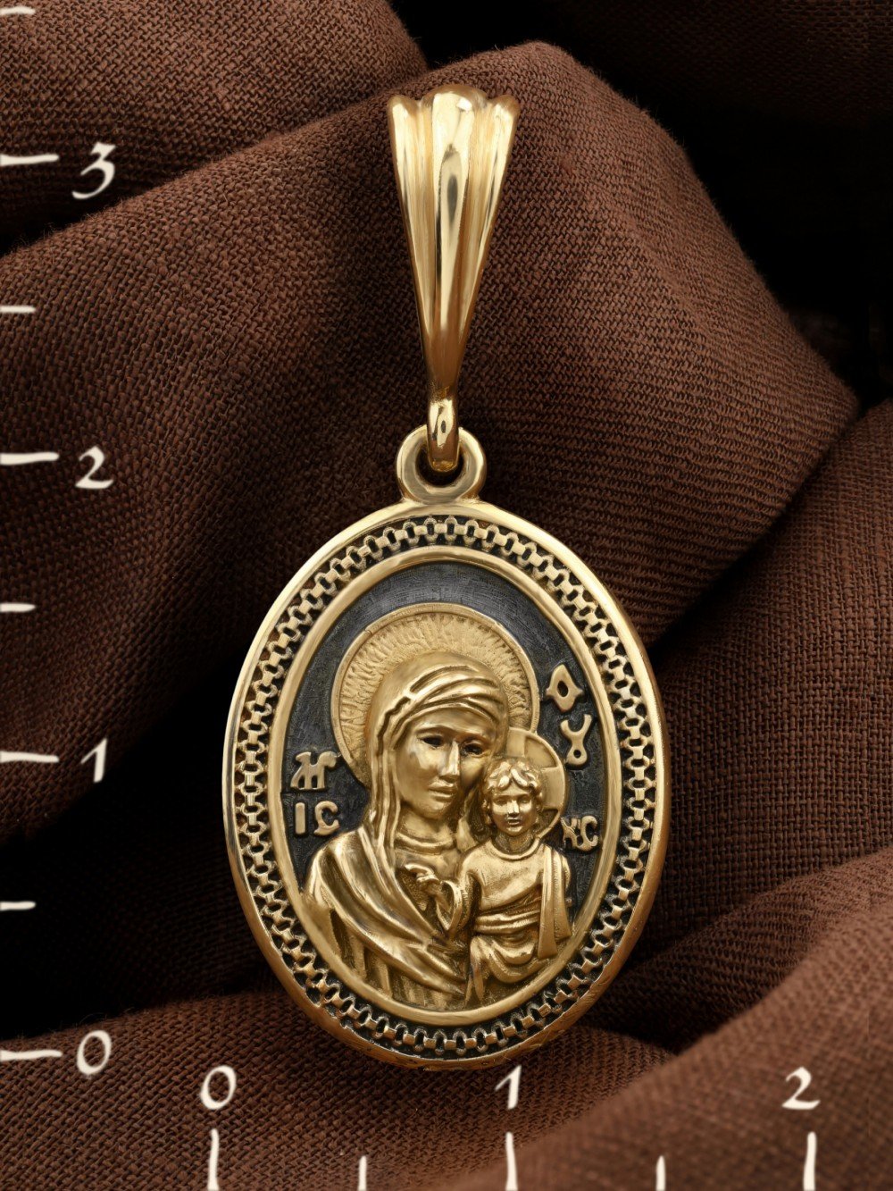 Образок из лимонного золота