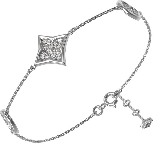 Браслет из белого золота c бриллиантами