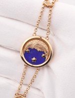 Браслет из золота 585 пробы c бирюзой и лазуритом