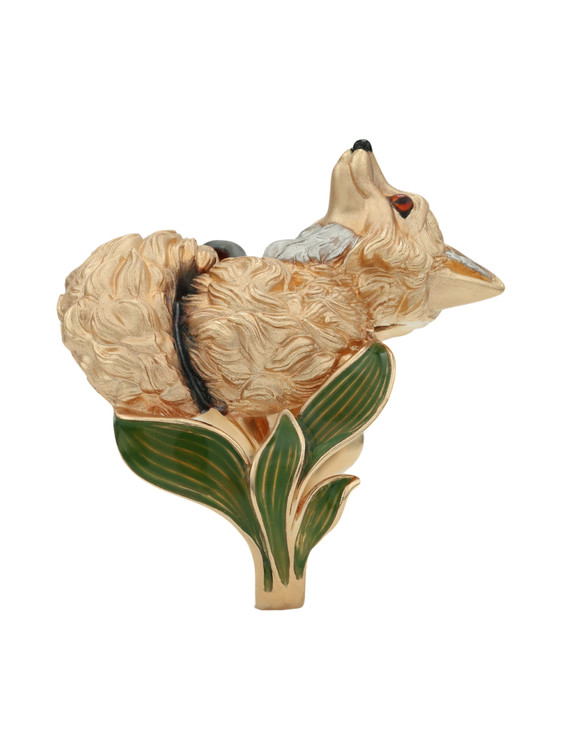 Кольцо из золота c эмалью