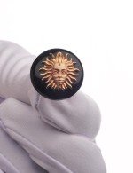 Кольцо из золота 585 пробы c ониксом