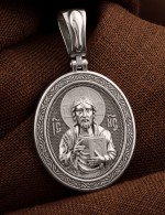 Образок из белого золота 585 пробы