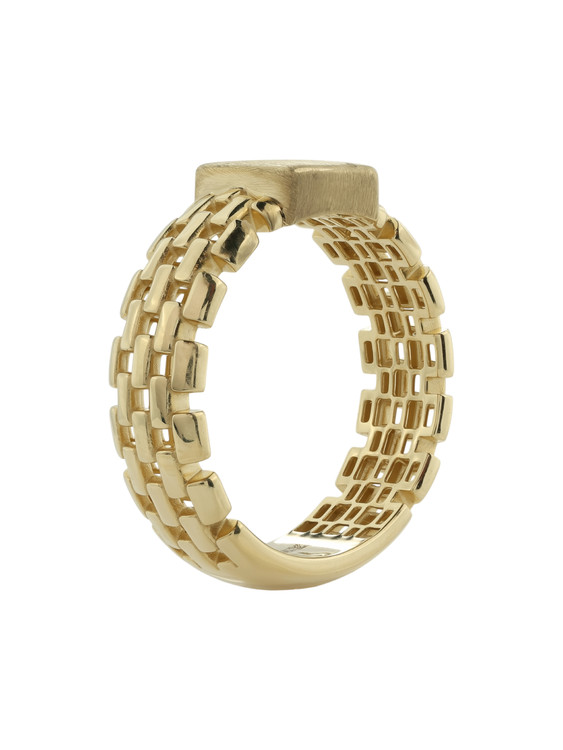Кольцо из лимонного золота