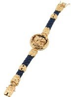 Браслет из золота 585 пробы c кожаным шнурком и ониксом