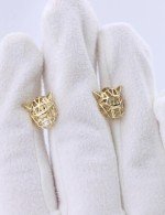 Серьги из лимонного золота 585 пробы
